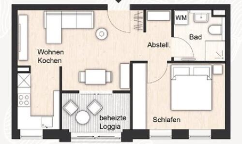 Foto - 2 Zimmer Etagenwohnung zur Miete in Leipzig