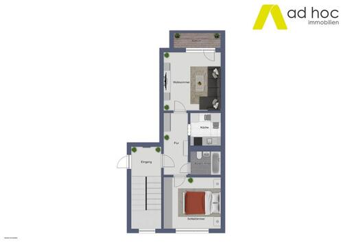 Foto - Etagenwohnung zur Miete in Gera