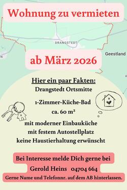 Foto - Wohnung in Drangstedt zu vermieten