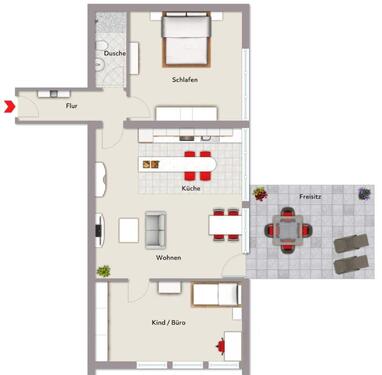 Foto - 3 Zimmer Etagenwohnung zum Kaufen in Lemgo