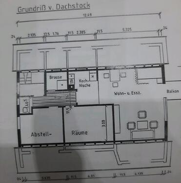 Foto - 3 Zimmer Dachgeschoßwohnung zur Miete in Schorndorf