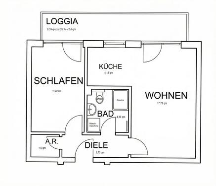Foto - 45 qm Zweizimmer im EG plus 45 qm separate Nutzfläche im UG