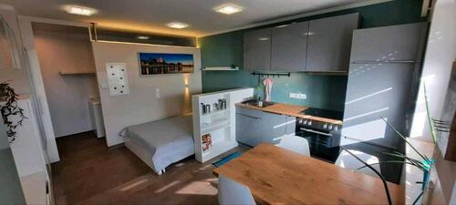 Foto - Modernes Appartement, 1 Zimmer Wohnung, voll möbliert, Terrasse