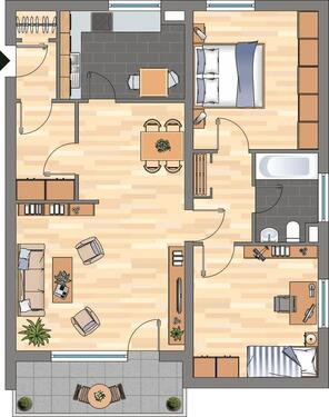 Foto - 3 Zimmer Etagenwohnung zur Miete in Braunschweig