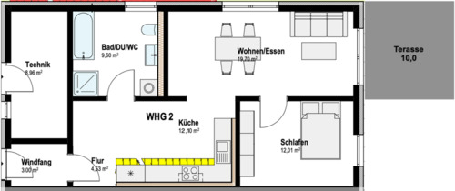 Foto - EG-Erstbezug 2,5 Zimmer mit Gartenanteil