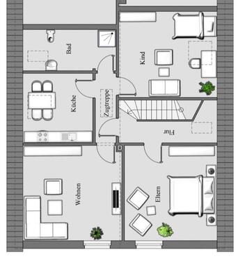 Foto - Helle 3-Zimmer-Obergeschosswohnung 900 € Warmmiete