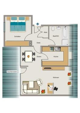 Foto - 2.5 Zimmer Dachgeschoßwohnung zur Miete in Recklinghausen