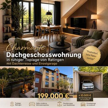 Foto - Dachgeschosswohnung m. Dachterrasse u.Garage in Ratingen *privat*