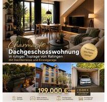 Dachgeschosswohnung m. Dachterrasse u.Garage in Ratingen *privat*