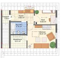 Charmante 2 Zimmer Wohnung mit zusätzlichen Dachboden (25qm) - Erlangen Bruck