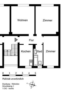 Foto - 3.5 Zimmer Etagenwohnung zur Miete in Duisburg