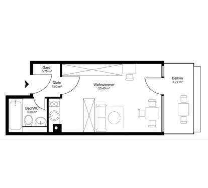 Foto - Etagenwohnung zur Miete in München