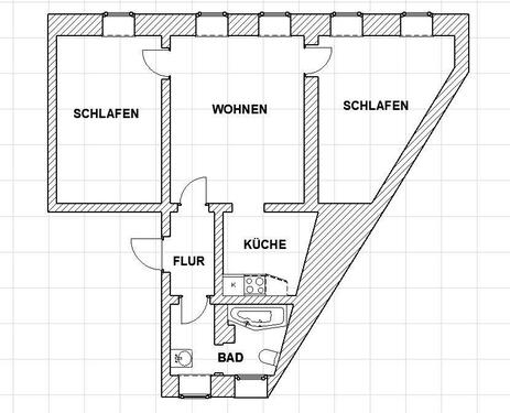 Foto - 3 ZKB in Gera Mühlengasse zu vermieten neu renoviert
