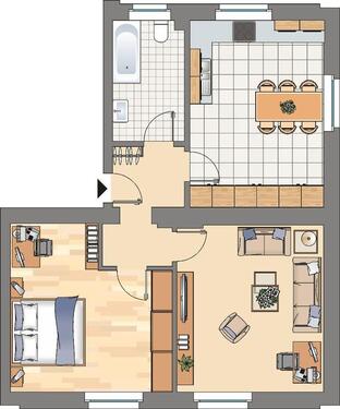 Foto - 2 Zimmer Etagenwohnung zur Miete in Dortmund
