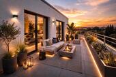 Foto - Exklusives Penthouse im Grünen, Panorama Dachterrasse, Aufzug, TG
