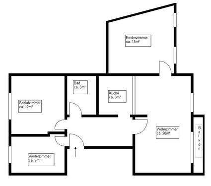 Foto - 4 Zimmer Etagenwohnung zur Miete in Weißwasser (Oberlausitz)