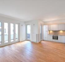 Mainblick! Moderne 2-Zimmerwohnung mit Einbauküche und Terrasse - Offenbach am Main Hafen