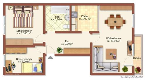 Foto - 3 Zimmer Etagenwohnung zur Miete in Weißwasser (Oberlausitz)