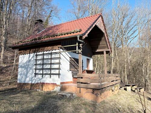 Foto - Idyllische Jagdhütte mit Wald & Wiese (96250 Kümmel)