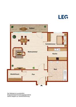 Foto - 1-Raum-Wohnung mit Ausblick und Fahrstuhlkomfort!