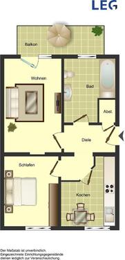 Foto - Demnächst frei! 2-Zimmer-Wohnung in Duisburg Hüttenheim