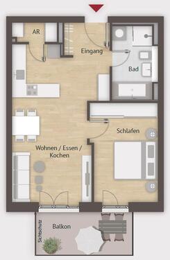 Foto - 2 Zimmer Etagenwohnung in Nürnberg