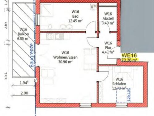 Foto - 2 Zimmer Etagenwohnung in Straubing