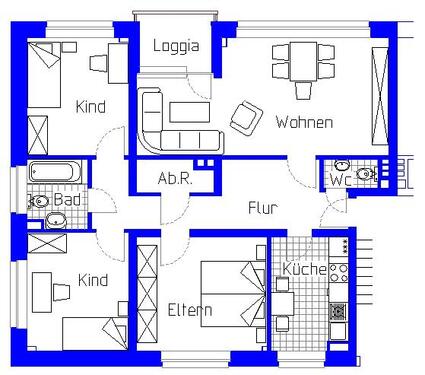 Foto - 4 Zimmer Etagenwohnung zur Miete in Minden