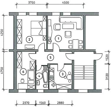 Foto - 3-Raumwohnung - Lange Str. 12 in Gröditz mit Einbauküche