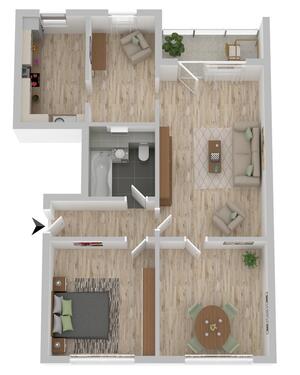 Foto - 3 Zimmer Etagenwohnung zur Miete in Zeitz