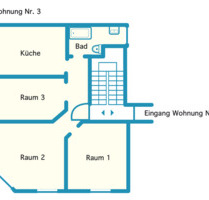 3 Zimmer Wohnung im 1.OG in Ludwigshafen Friesenheim - Ludwigshafen am Rhein Ludwigshafen-Hemshof