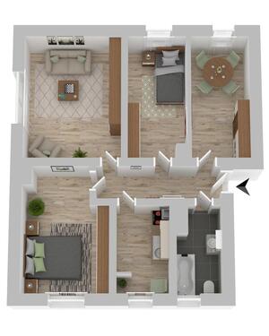 Foto - Erdgeschoßwohnung in Zeitz zur Miete