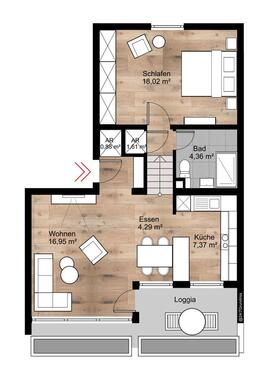 Foto - 2 Zimmer Etagenwohnung zum Kaufen in Amberg