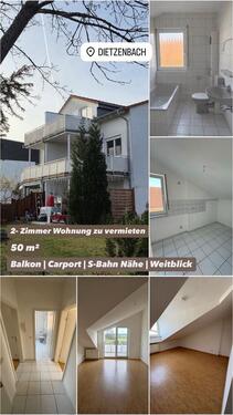 Foto - 2-Zimmer-DG-Wohnung mit Carport, Weitblick zu Vermieten