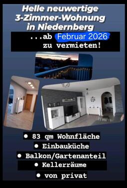 Foto - Schöne helle 3-Zimmer-Wohnung inkl. Küche in Niedernberg