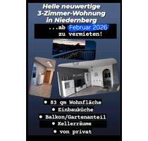 Schöne helle 3-Zimmer-Wohnung inkl. Küche in Niedernberg
