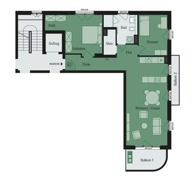 Foto - 3 Zimmer Etagenwohnung in Mühlheim am Main