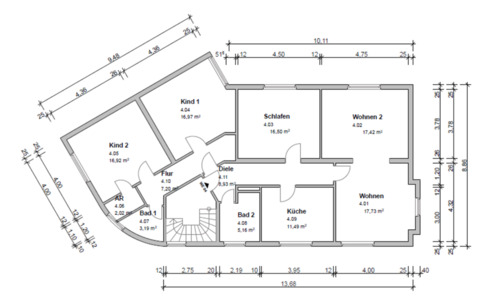 Foto - Großzügige 4-Zimmer-Wohnung (125 m²) in zentraler Lage