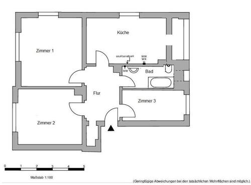 Foto - 3 Zimmer Etagenwohnung zur Miete in Heidenau