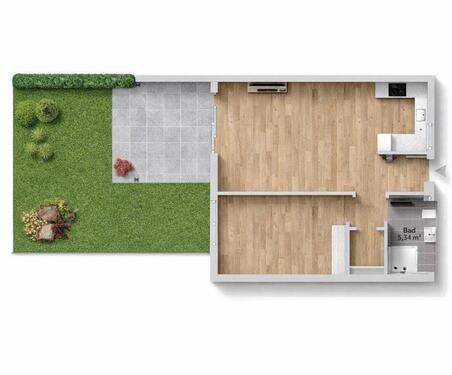 Foto - Wohnung 2 Zimmer mit Garten in Engen