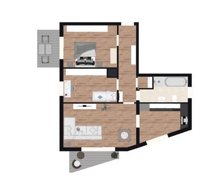 Foto - Gemütliche 3ZKB-Wohnung in Rohrbach 