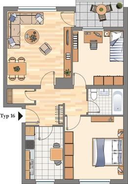 Foto - 3.5 Zimmer Etagenwohnung zur Miete in Hattingen