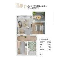 Mietwohnung - 600,00&nbsp;EUR Kaltmiete, ca.&nbsp; 54,70&nbsp;m&sup2; in Crailsheim (PLZ: 74564)