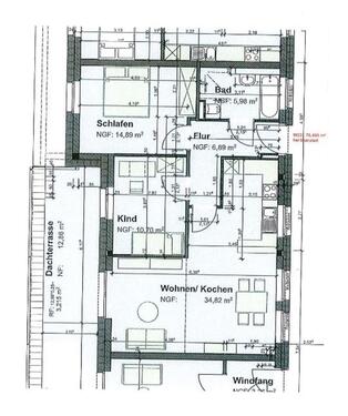 Foto - 3-Zimmer Wohnung Attikageschoss