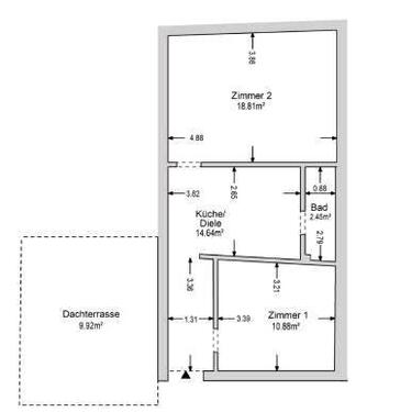Foto - Terrassenwohnung in Bergheim zur Miete