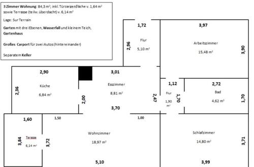 Foto - 3 Zimmer Etagenwohnung zur Miete in Hagen