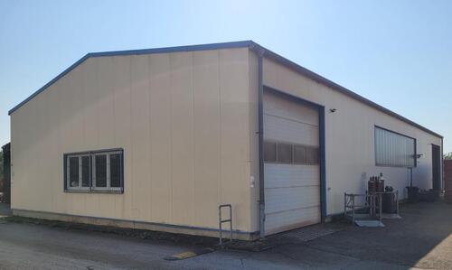 Foto - Stahlbauhalle Lagerhalle 460m², beheizt, große Rolltore