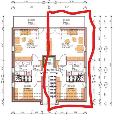 Foto - 3-Zimmer-Maisonettewohnung - 998,00&nbsp;EUR Kaltmiete, ca.&nbsp; 95,00&nbsp;m&sup2;