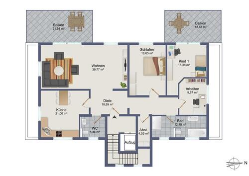 Foto - Oben, Ruhig und Grün....So will ich Wohnen!