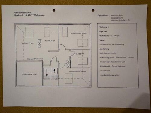 Foto - Wohnung mit Dachterrasse über den Dächern von Meiningen